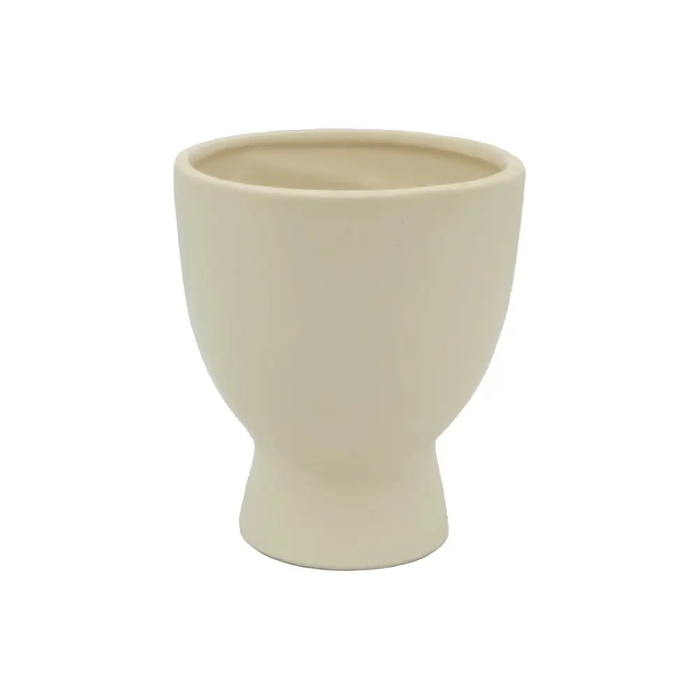 Ceramic Face Designed Pot