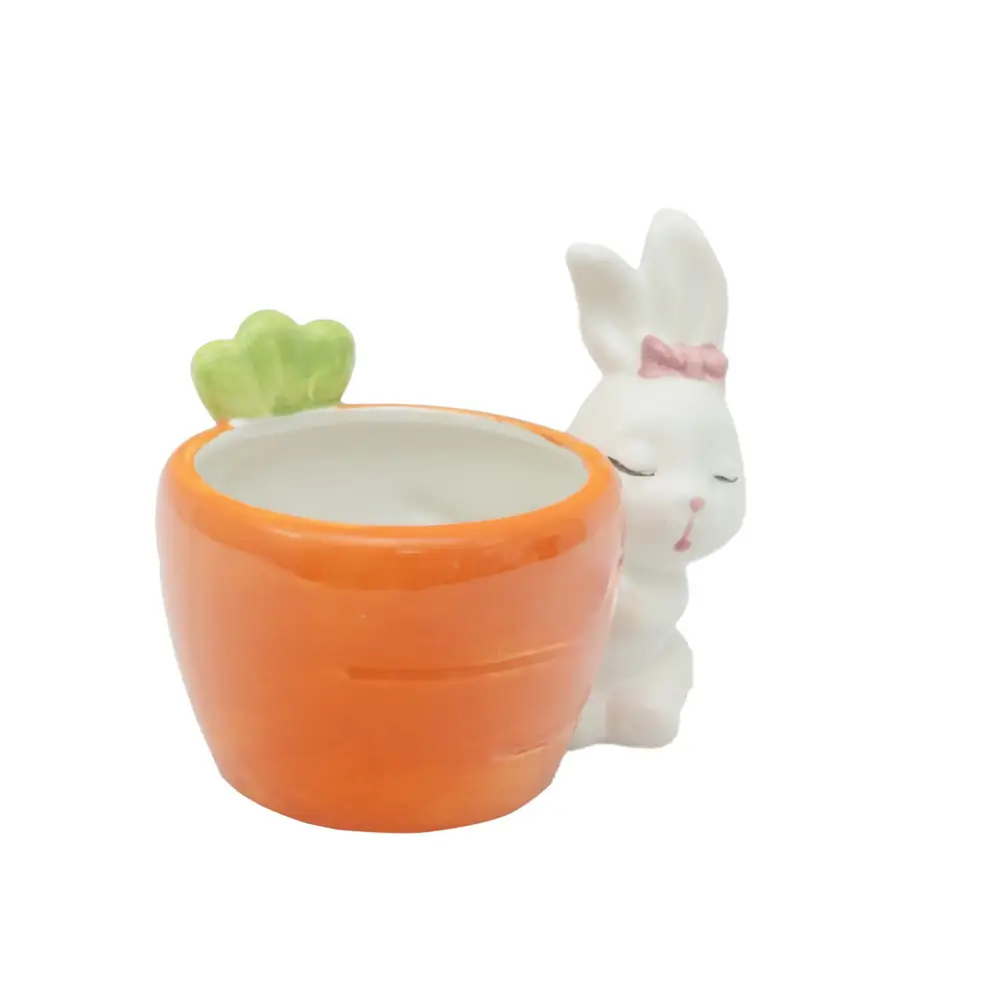 Orange Bunny Pot