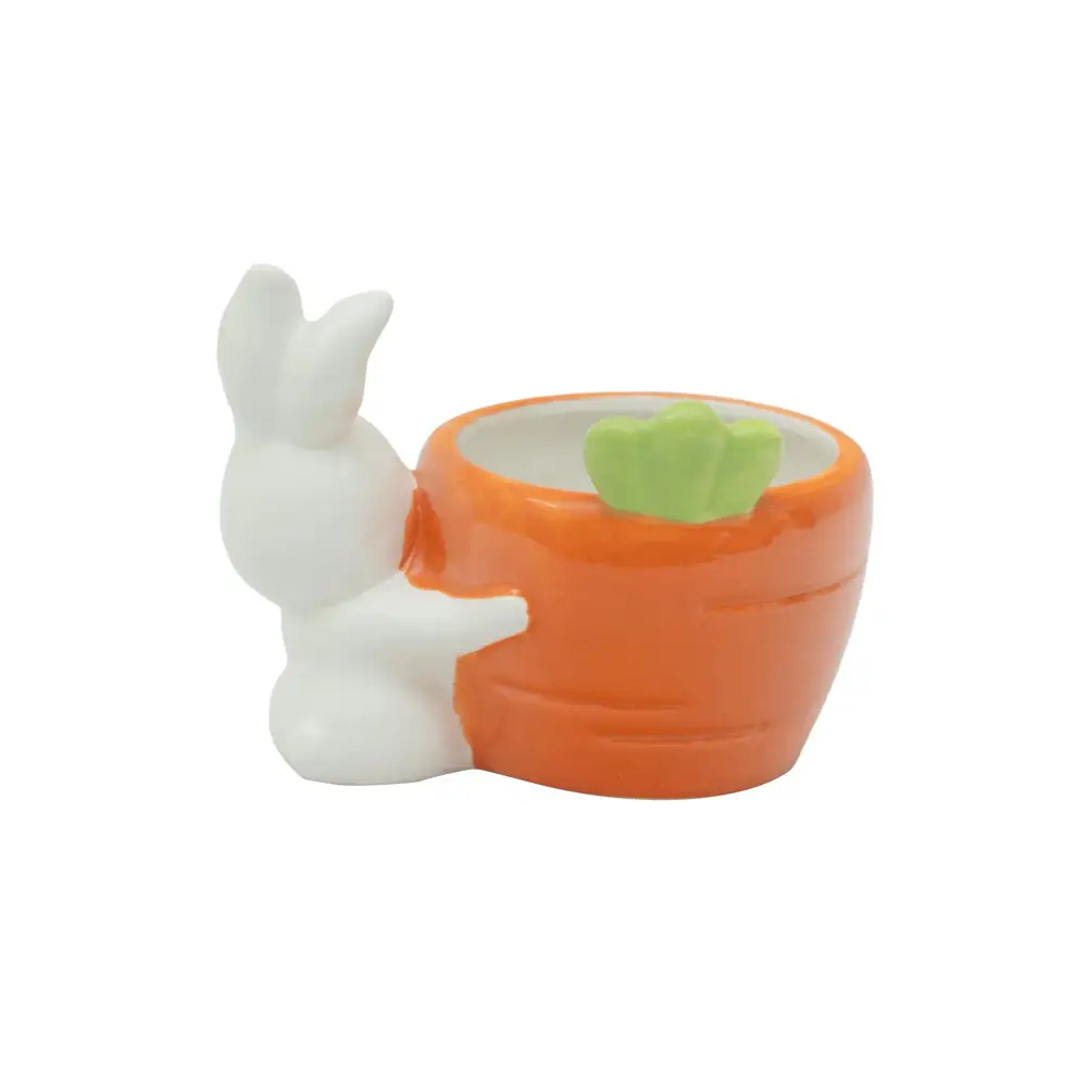 Orange Bunny Pot