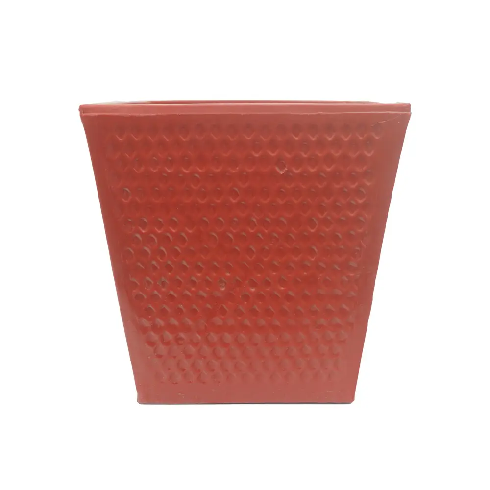 Red Square Plastic Pot