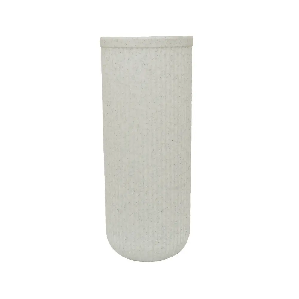 White Cylindrical Shape Pot